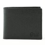Oril Rivo Leather SHORT WALLET – BLACK