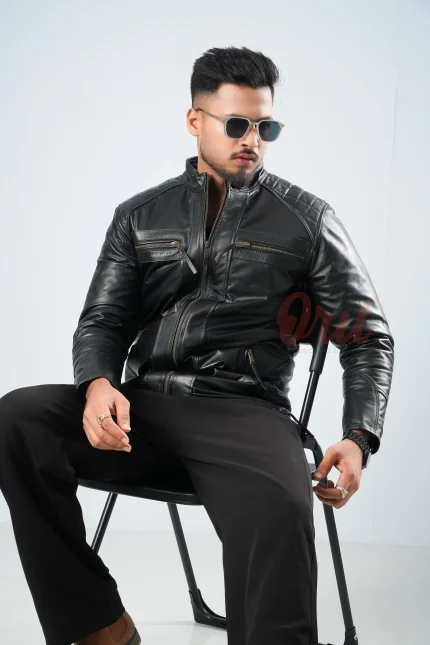Oril Sovereign Quilted Biker Jacket