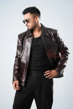 Oril Espresso Aviator Jacket - view 4