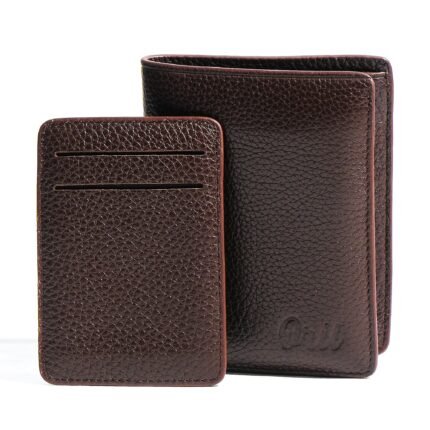 Oril Orix Leather Short Wallet – Chocolate – genuine leather