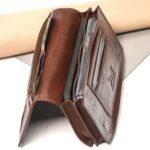 Oril Orive Leather Long Wallet – Chocolate - view 3