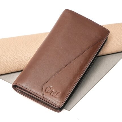 Oril Prime Leather Long Wallet – Chocolate – view 2