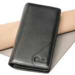 Oril ORVA Leather Long Wallet – Black - view 5