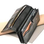Oril ORVA Leather Long Wallet – Black - view 2