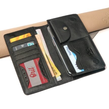 Oril Prime Leather Long Wallet – Black – genuine leather