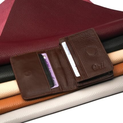 Oril Nexos Leather Card Holder Wallet – Chocolate – genuine leather