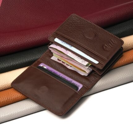 Oril Nexos Leather Card Holder Wallet – Chocolate – view 2