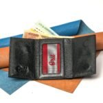 Oril Zenix Leather Short Wallet – Black – genuine leather