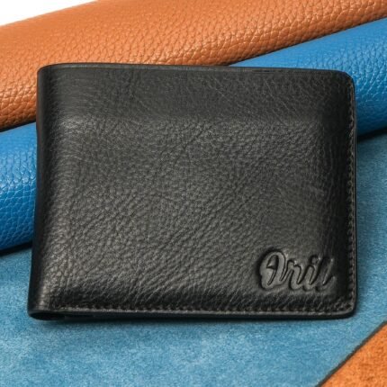 Oril Novus Leather Short Wallet – Black – genuine leather