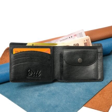 Oril Novus Leather Short Wallet – Black – view 2