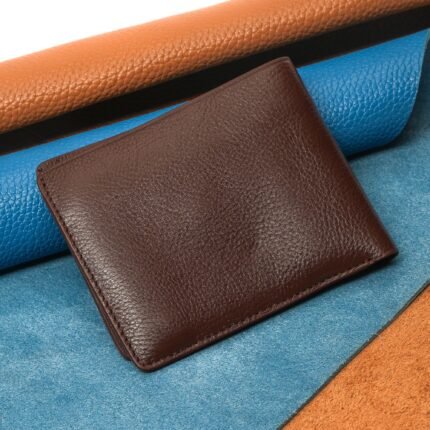 Oril Novus Leather Short Wallet – Chocolate – genuine leather