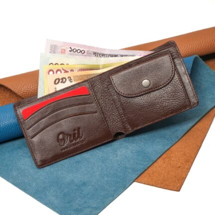 Oril Novus Leather Short Wallet – Chocolate – view 2