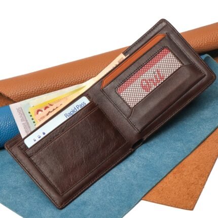 Oril Flex Leather Short Wallet – Chocolate - view 2