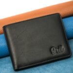 Oril Flex Leather Short Wallet – Black