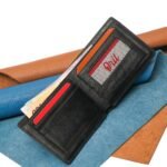 Oril Flex Leather Short Wallet – Black - view 2