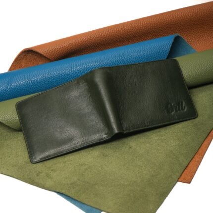 Oril Zylon Leather Short Wallet – Olive – view 2