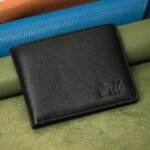 Oril Zylon Leather Short Wallet – Black – genuine leather