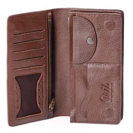 Oril ORVA Leather Long Wallet – Chocolate - view 2