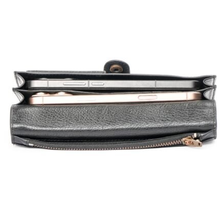 Oril Rivox Leather Long Wallet – Black - view 2