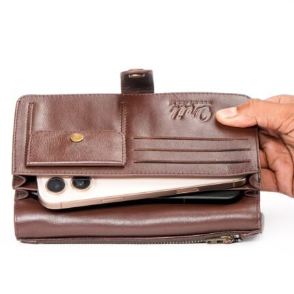 Oril Rivox Leather Long Wallet – Chocolate - view 2