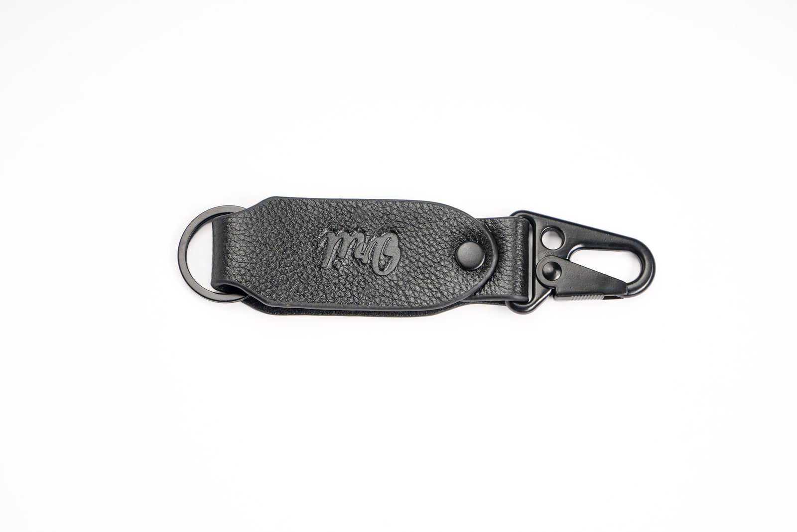 DSC00066 Oril Loop Leather Key Ring – Black – genuine leather