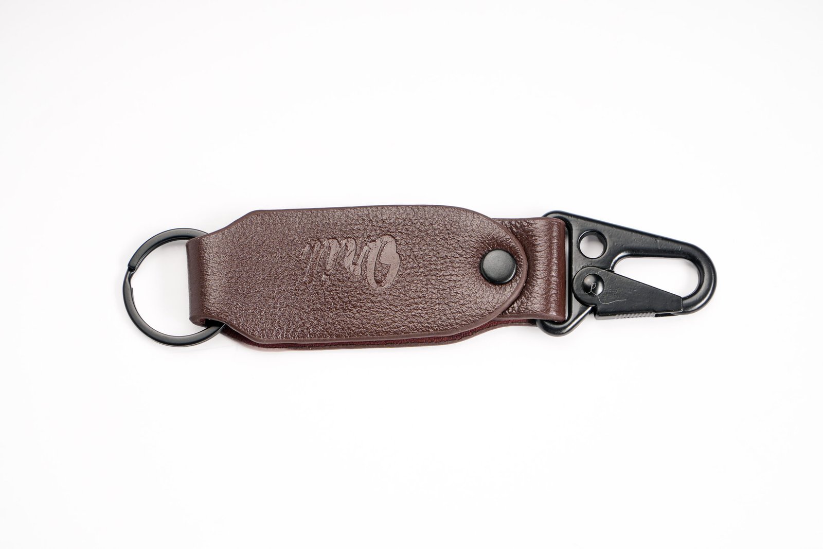 DSC00067 Oril Loop Leather Key Ring – Chocolate – genuine leather