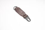 Oril Loop Leather Key Ring – Chocolate – view 2